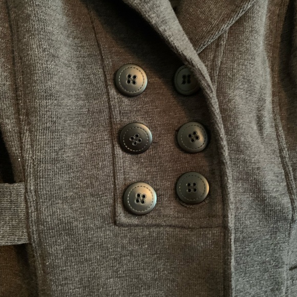 INC International Concepts Women’s Dark Gray Pea Coat Jacket Size Large - Picture 4 of 17